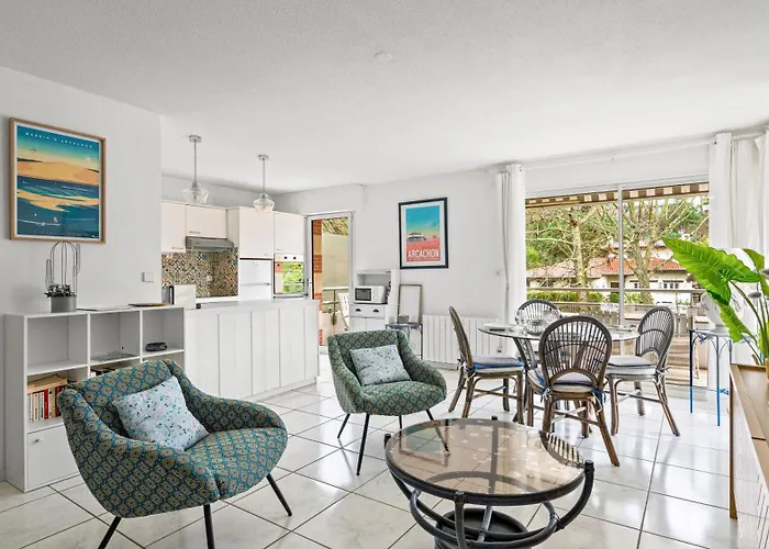 Spacieux 3 Pieces Avec Terrasse, A 3 Min, Linge Et Menage Inclus * Аркашон